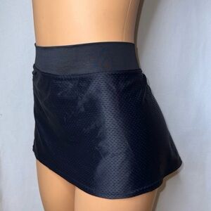 Black Athletic Skort with Stretch Waistband